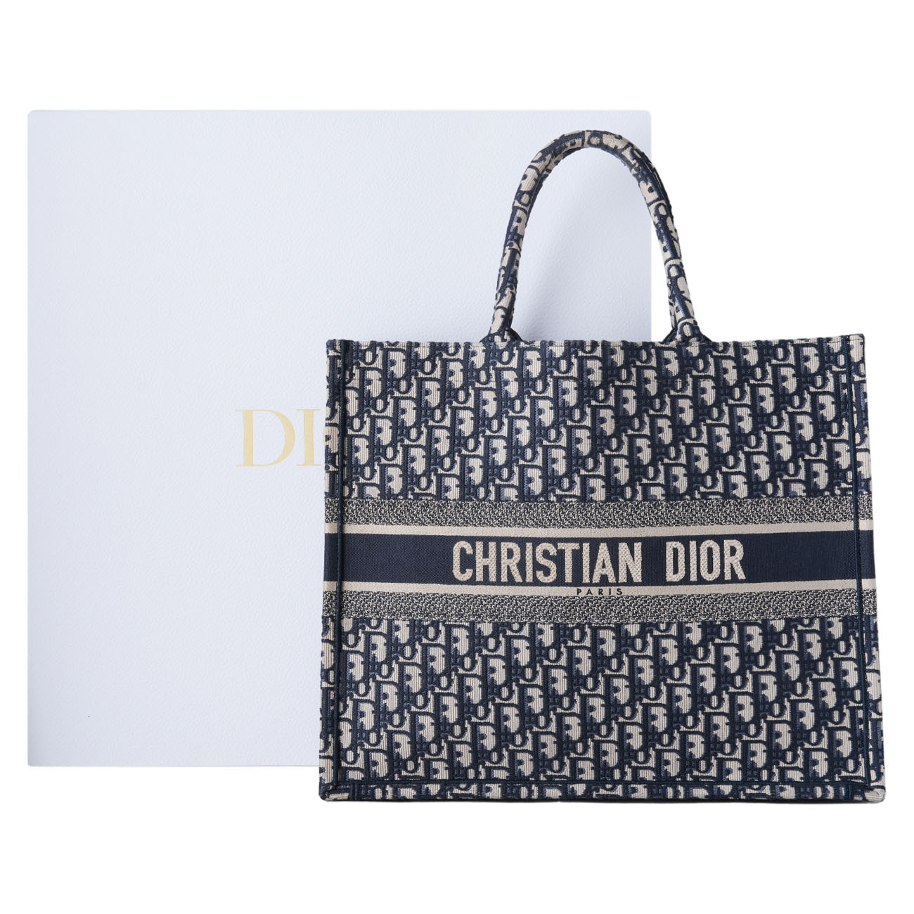 CHRISTIAN DIOR(USED)크리스찬디올 오블리크 북토트 라지백